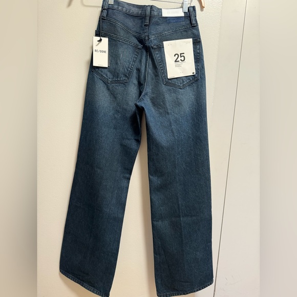 Re/Done new with tags dark wash wide leg jeans - Picture 7 of 7